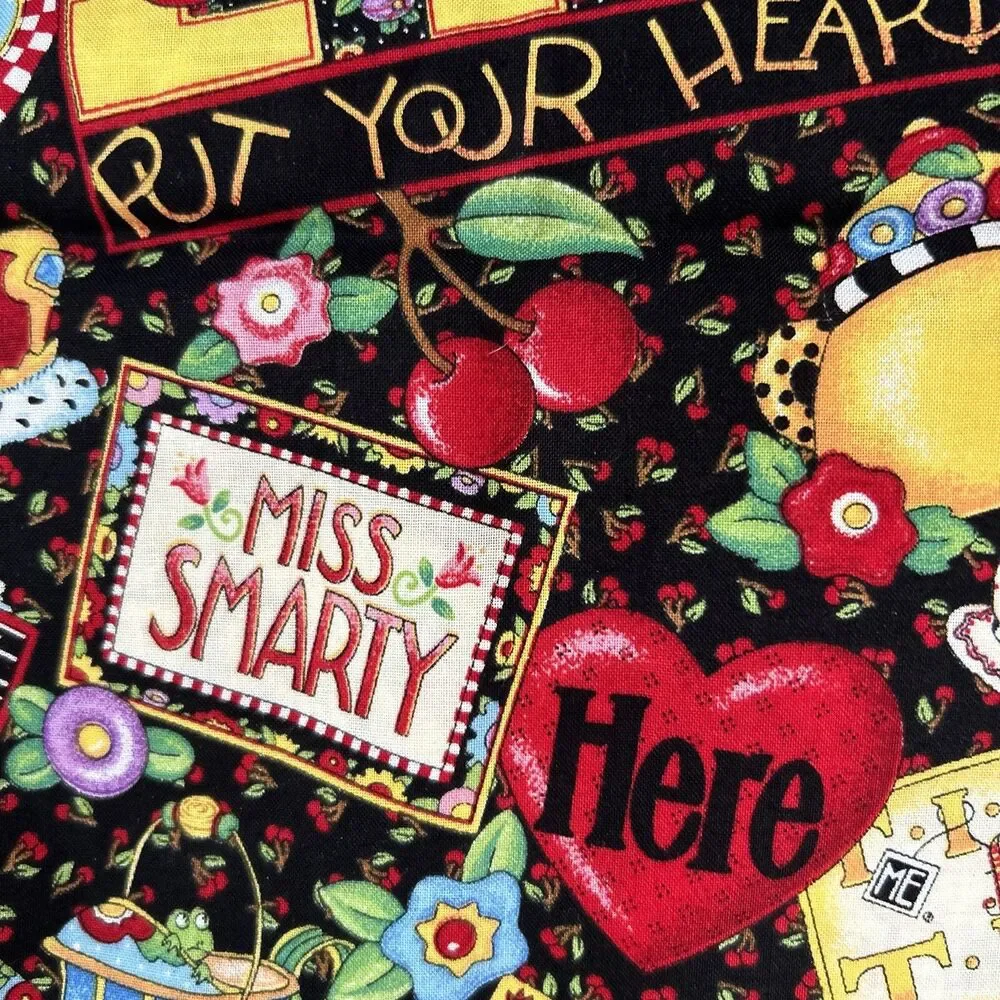 Vintage Mary Engelbreit Home Sweet Home Promotion Fabric 2002 Cranston 44